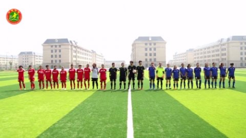 曹妃甸职业技术学院——2019年全国青少年校园足球夏令营（初中组）第一营区赛事正酣