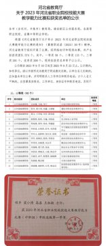 喜讯！遵化市职业教育联合校教师在2023年河北省职业院校技能大赛教学能力比赛中获得省赛三等奖。
