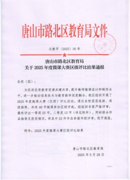 唐山一职专教师微课获区级一、二等奖！